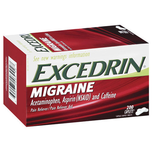 Excedrin Migraine Pain Reliever/Pain Reliever Aid Caplets - 200 Ea